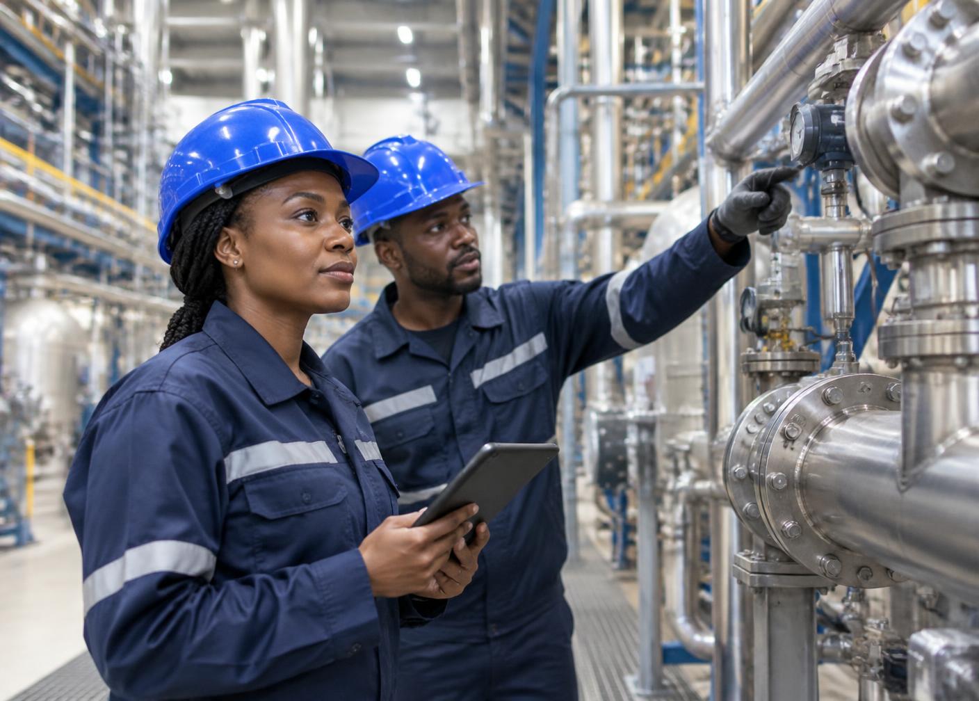 Réseau process sur site minier