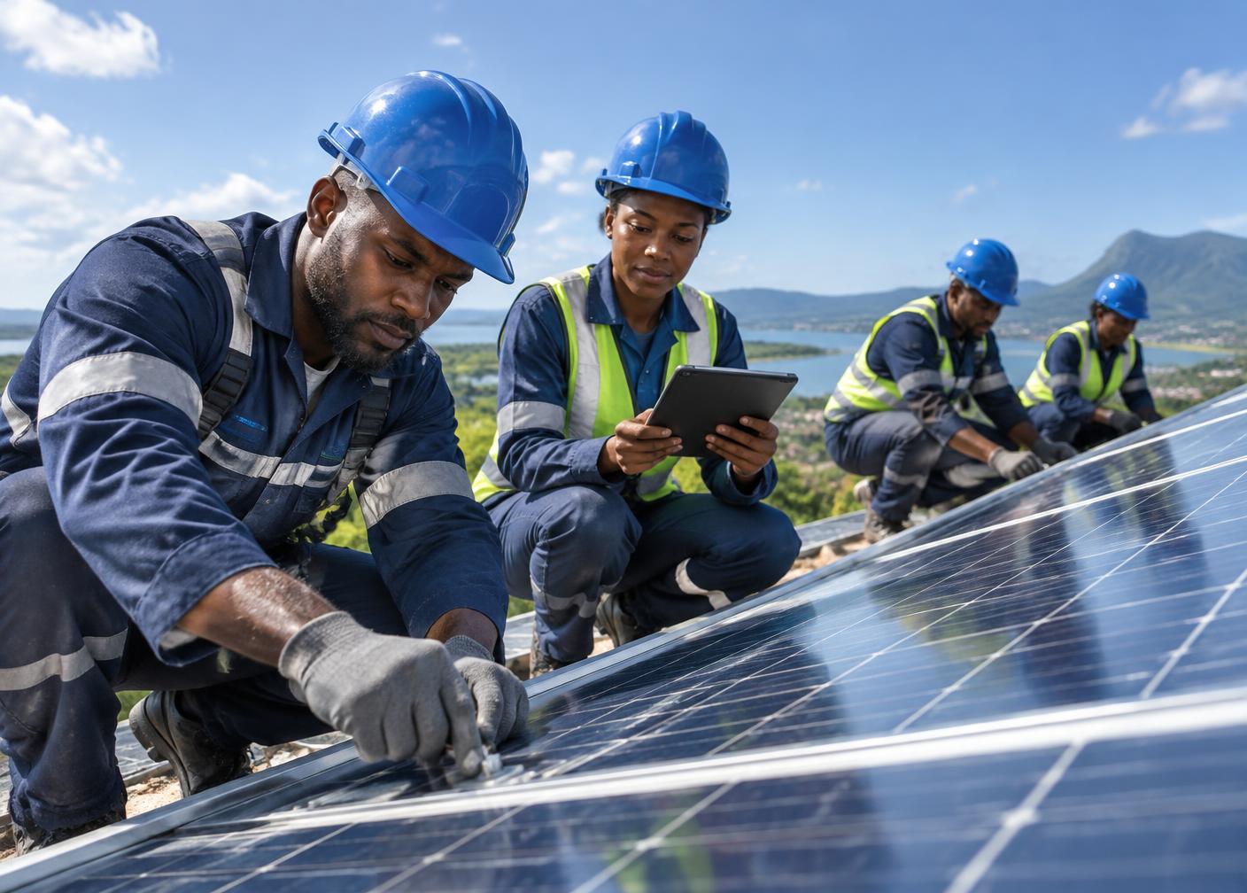 Installation solaire industrielle